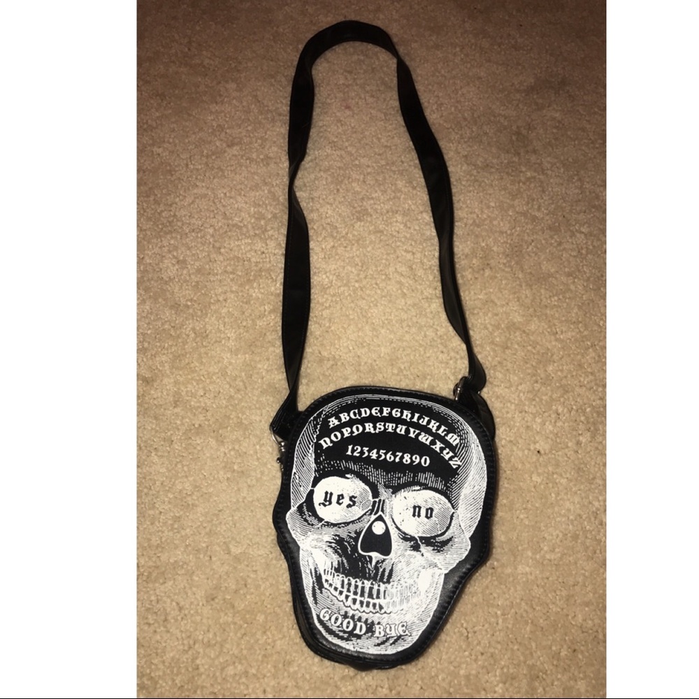 Ouija Skull Crossbody Purse
